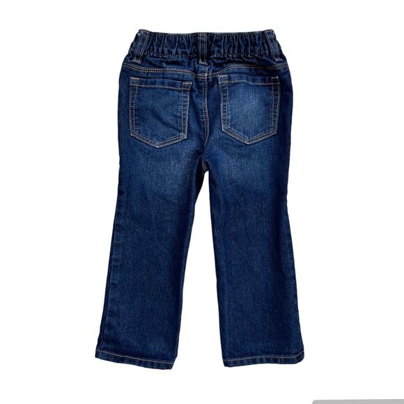 Old Navy Boys Jeans 2T Denim Straight Leg Elastic Waist Zip Fly Casual Basic - Picture 2 of 4